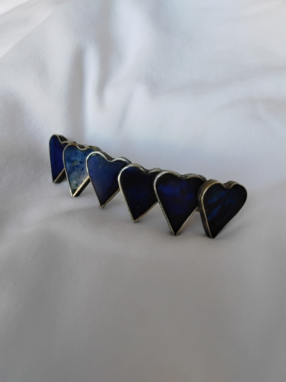 Vintage Blue Lapis Barrette Made In France